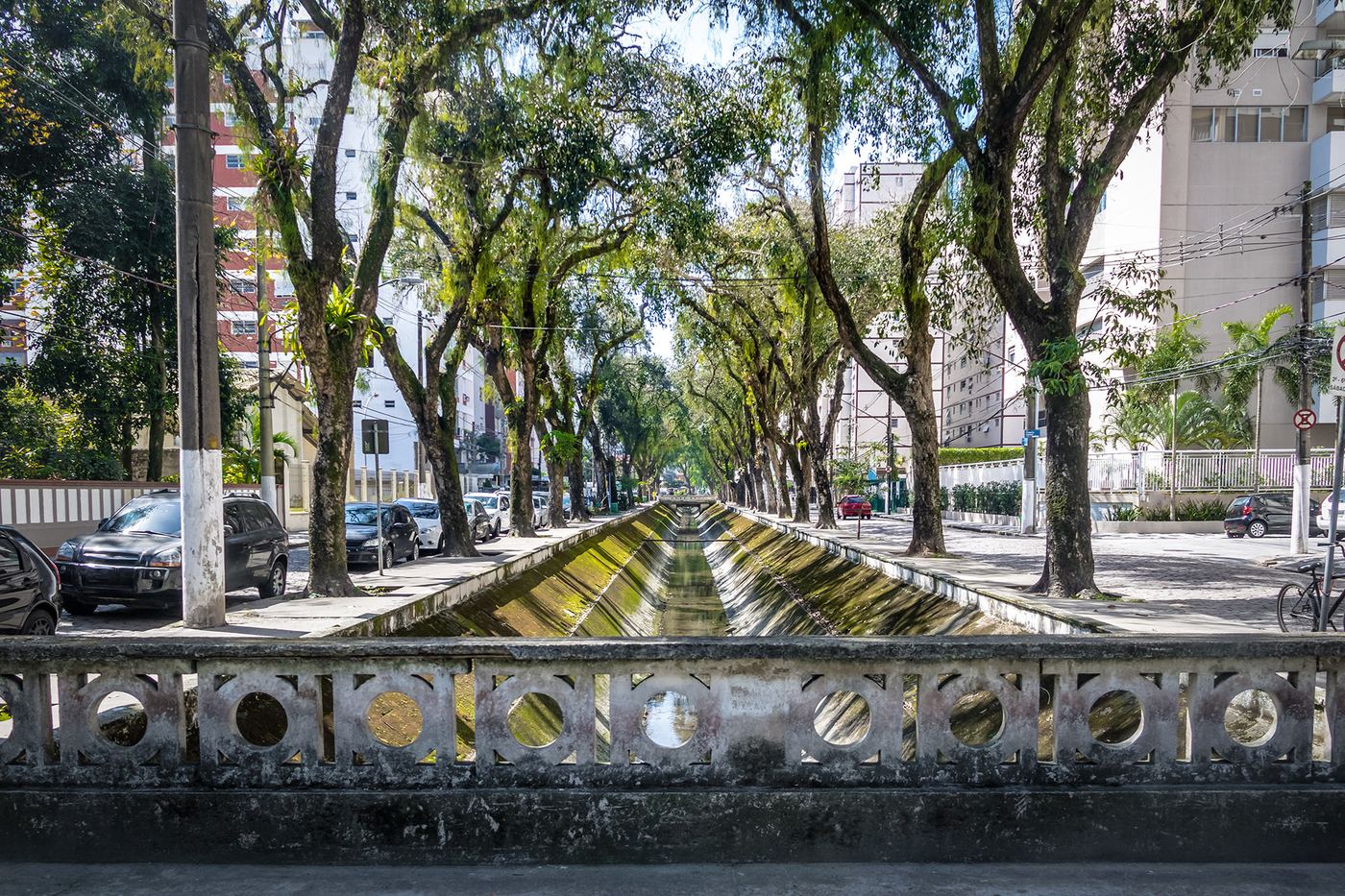Canais arborizados de Santos